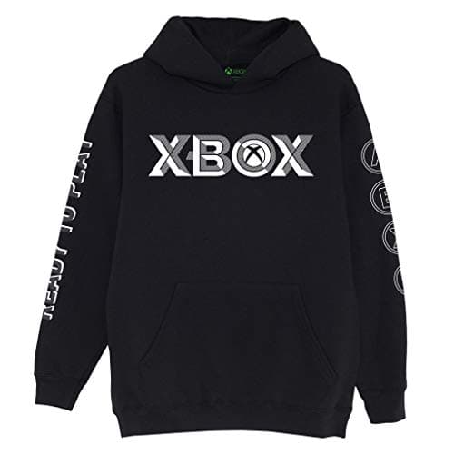 Image of Xbox Boys Ready To Play Pullover Hoodie, Black, 5-15 Years