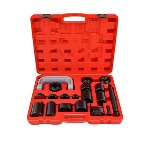 Image of maXpeedingrods 21Pcs Ball Joint Press Service Tool Kit, Ball Joint Removal Tool Vehicle Repair Mechanic Tool Set for Most 2WD 4WD Cars, with Storage Case & 9 Adapters