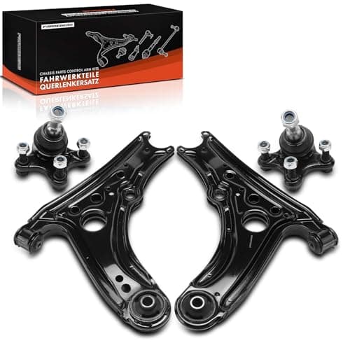 Image of Frankberg 2x Control Arm + 2x Ball Joint Compatible with Arosa 6H 1.0L 1.4L 1.7L 1997-2004 L.u.p.o 60 6X1 1.0L-1.7L 1998-2005 Polo 6N2 1.0L-1.9L 1999-2001 Replace# 6X0407151A