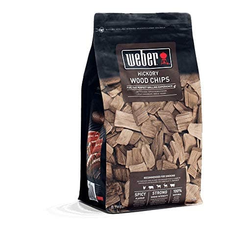 Image of Weber Smoking Chips (700g Pack) - Hickory wood, for beef, pork, game & poultry, strong/intense, slightly sweet aroma, made from 100% natural wood (17624)