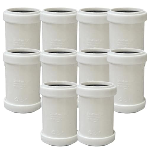 Image of Duraplast UK™ Push Fit Waste Coupling 40mm – White PVC Pipe Connector – Leak-Resistant Plumbing Joint – Pack of 10
