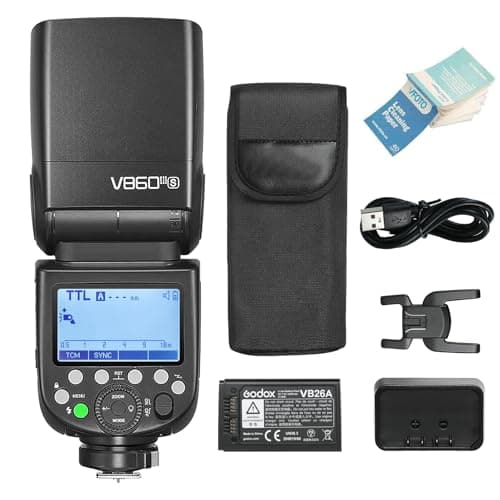 Image of Godox V860III-S TTL Flash Speedlite GN60 HSS 1/8000s 2.4G Wireless Transmission, 1.5s Recycle Time, for Sony A7RllI A7Rll A7R A58 A99 A6300 ILCE6000L A77ll RX10 A9