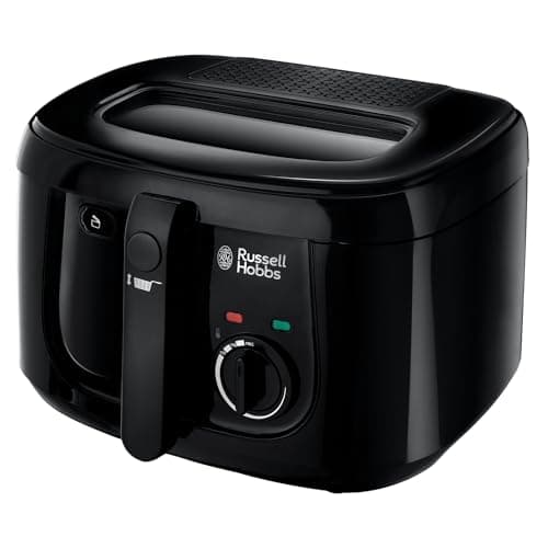 Image of Russell Hobbs Electric Deep Fat Fryer, 2.5L capacity/can cook 1kg food, Carbon odour filter, Large observation window, Non-stick coated pan, Adjustable thermostat, Handle lift system, 1800W, 24570