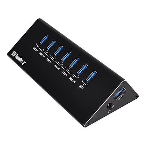 Image of Sandberg USB 3.0 Hub with 7 Ports, Black