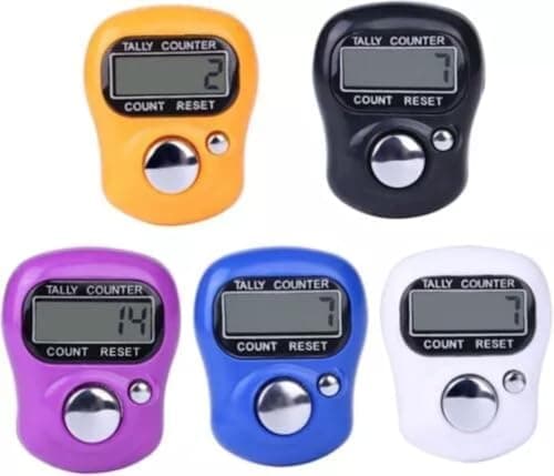 Image of Digital Display Finger Counter, Hand Tally Electronic Tasbeeh Counter For Goods Counting, Hand Tally Counter Clicker, Manual Digital Counter For Tracking, Step Count, Recording, Golf & lap(1 Pcs)