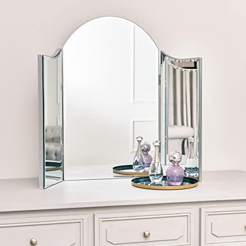 Image of Melody Maison Vintage Style Dressing Table Triple Mirror