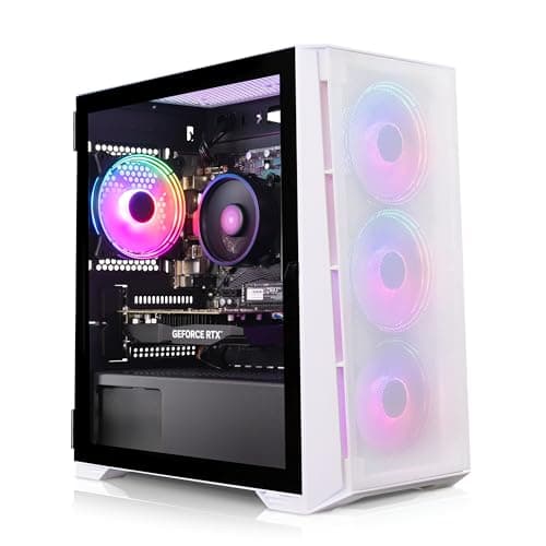 Image of ADMI Gaming PC, AMD Ryzen 5 5500, NVIDIA RTX 3050 6GB GDDR6, 16GB DDR4, 1TB NVMe, X= Airflow RGB (White), WiFi, Windows 11