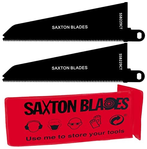 Image of Saxton SSB229CT Wood & Plastic Blade Compatible with Black and Decker Piranha Scorpion Saws (Pack of 2)