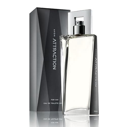 Image of Avon Avon Attraction for Him Eau de Toilette 75ml, Woody and Amber Fragrance, Long Lasting Scent, Perfect for Any Occasion, Cruelty Free For Him Eau De Toilette 75ml