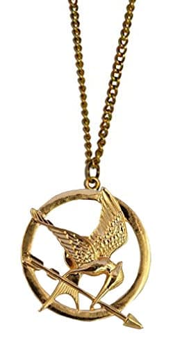 Image of Oakhum Designs Gold Plated Mockingjay Brooch/Pin - Hunger Games, 18k, 4 cm brooch