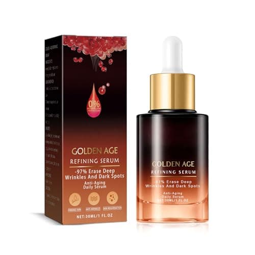 Image of Golden Age Refining Serum Collagen Anti Aging Serum Reduce Fine Lines Dark Circles Firming Hydrating Moisturising Anti Wrinkle Serum for All Skin Types 30ml