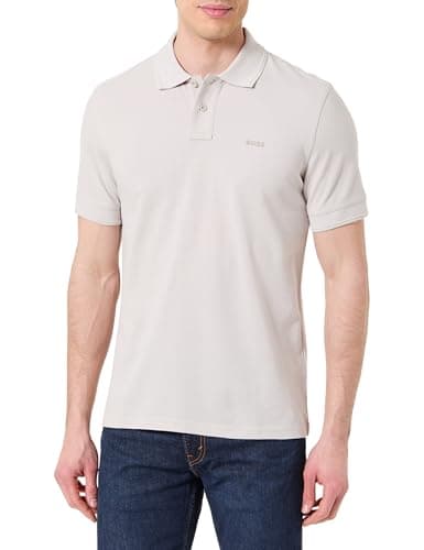 Image of BOSS Men's Polo Shirt, Open Grey 070, 6XL