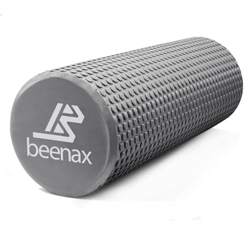 Image of Beenax Foam Roller 44cm - Lightweight Muscle Roller for Fitness, Pilates, Yoga, Physio, Trigger Point, Deep Tissue, Joint Massage, Pain Relief - Designed to Relieve Stress and Relax Tight Muscles