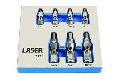 Image of Laser 7175 Universal Joint Hex Socket Bit Set 7pc