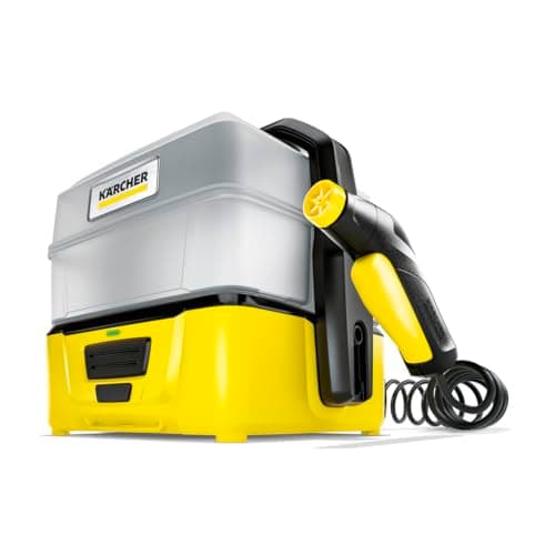Image of Karcher OC 3 Plus Mobile Outdoor Cleaner, 1.8 gal. Water Tank, Spray Gun and Hose, Battery Operated, for on-to-go Cleaning, 72 PSI