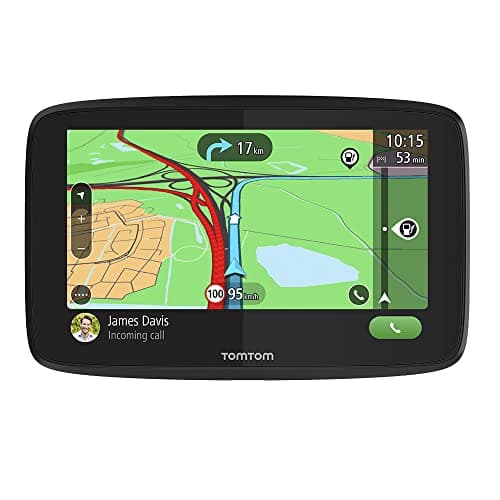 Image of TomTom Car Sat Nav GO Essential, 6 Inch, with Traffic Congestion and Speed Cam Alert trial thanks to TomTom Traffic, EU Maps, Updates via WiFi, Handsfree Calling, Click-And-Drive Mount