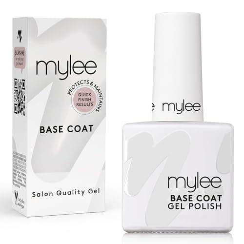 Image of Mylee Gel Nail Polish Base Coat 10ml UV/LED Soak-Off Nail Art Manicure Pedicure for Professional, Salon & Home Use - Lasts up to 2 Weeks, Easy to Apply, No Chips, Durable & Safe, Vegan & Cruelty Free