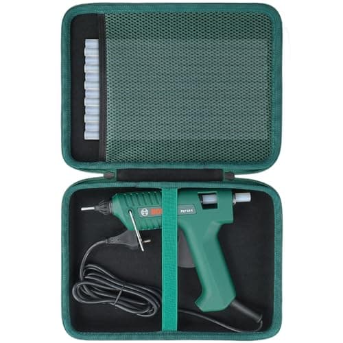 Image of Aenllosi (Case Only) Hard Case Compatible with Bosch Home and Garden Glue Gun PKP 18 E/PKP 3.6 LI/AdvancedGlue 18V,Mesh Bag to Store Bosch Glue Sticks or Other Accessories, Black