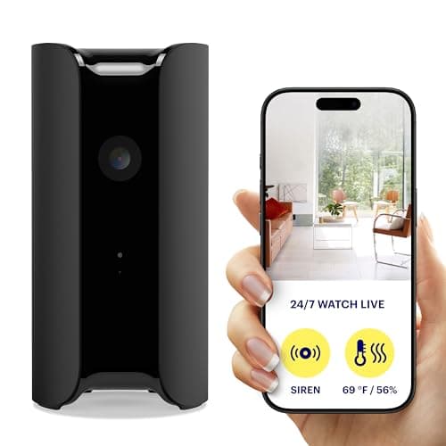 Image of Canary Pro Indoor Home Security Camera 1080p HD WiFi IP | 24/7 Watch Live Video, Siren, Climate Monitor, Motion Alerts, Two-Way Talk, Night Vision, 10x Zoom, Private Mode, Works with Alexa and more