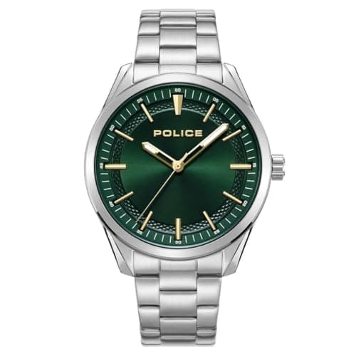 Image of Police Men's Analog Quartz Watch with Stainless Steel Strap PEWJG0018204