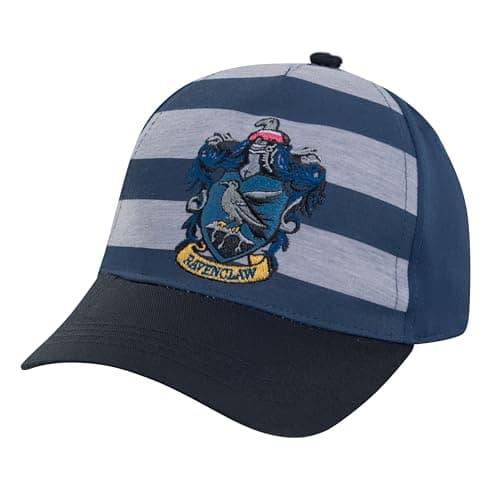 Image of Harry Potter Boys Striped Cap - Hogwarts House Themes for Ages 4-16, Ravenclaw, One Size