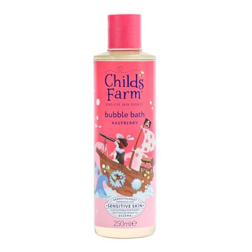 Image of Childs Farm Kids Bubble Bath, Raspberry | Gently Cleanses & Soothes | Suitable for Dry, Sensitive Skin, 250ml