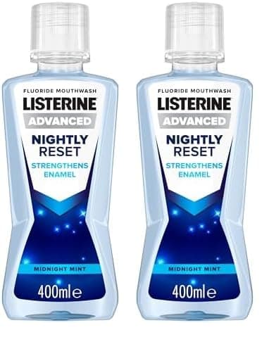 Image of Listerine Nightly Reset Mouthwash, 400ml (Pack of 2)