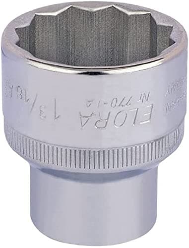 Image of Draper 24509 Elora Bi-Hexagon Socket, 1/2" Square Drive, 1.3/16" AF, Blue