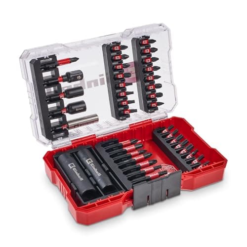 Image of Original Einhell M-CASE 39-Piece Impact Bit and Socket Set (25 mm Bits, 50 mm Bits, Hexagon Sockets, Long Sockets, Socket Adapter, 60 mm Bit Holder Incl. Storage Box)