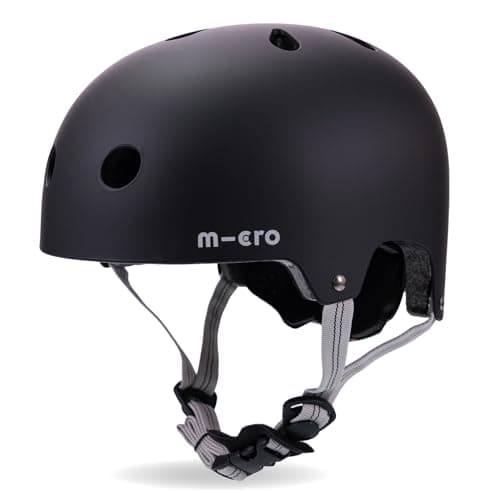 Image of Micro Scooters | Bike/Scooter Deluxe Children's Helmet | Cycling Accessories | Adjustable Headwear | Boys & Girls | 55-58cm | Matt Black