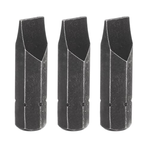 Image of sourcing map 3pcs SL8 Slotted Screwdriver Bit 5/16" Hex Shank 32mm/1.26" Length Magnetic Flat Head Hex Bits S2 Steel Screw Driver Bit for Impact Electric Screw Driver Power Tools, Black