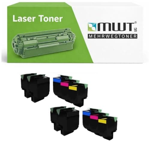 Image of Mehrwegtoner XXL Toner 10x Compatible with Lexmark CX310 CX410 CX510 Replaces 80C2SK0 802S with 15% More Performance