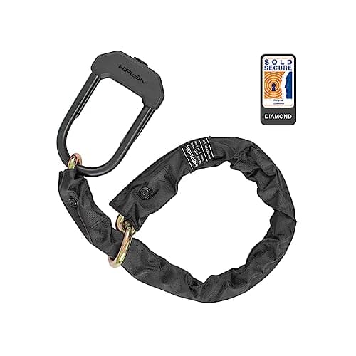 Image of Hiplok DXXL Bike Chain with Lock - Black (XL Chain + DX Lock)