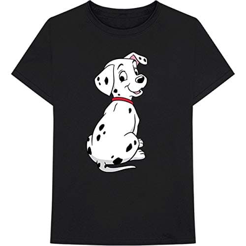 Image of T-Shirt # M Unisex Black # 101 Dalmations - Dalmation Pose