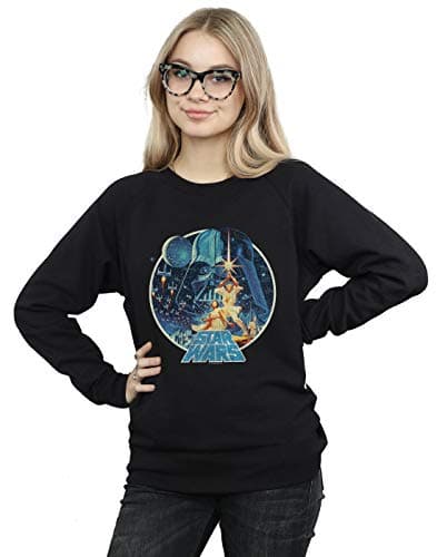 Image of Absolute Cult Star Wars Women's Vintage Victory Sweatshirt Black XX-Large