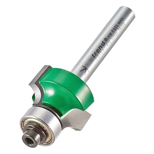 Image of Trend CraftPro Bearing Guided Round Over Router Cutter, 1/4 Inch Shank, 4.8mm Radius, 12.7mm Cut Length, Includes Multiple Bearings, Tungsten Carbide Tipped, C075X1/4TC