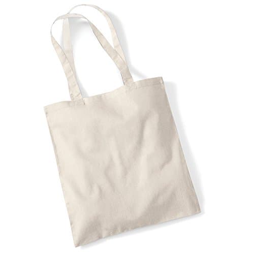 Image of Westford Mill Promo Bag For Life - 10 Litres (Pack Of 2) (One Size) (Sand)
