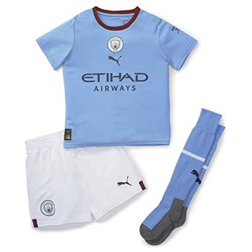 Image of PUMA Boys Man City FC Home Mini Kit 2022 2023 Infant Blue 4-5 Years