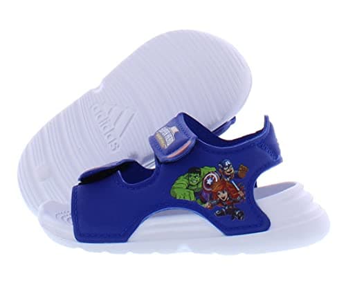 Image of adidas Swim Sandal Baby Boys Shoes Size 8, Color: Blue/White