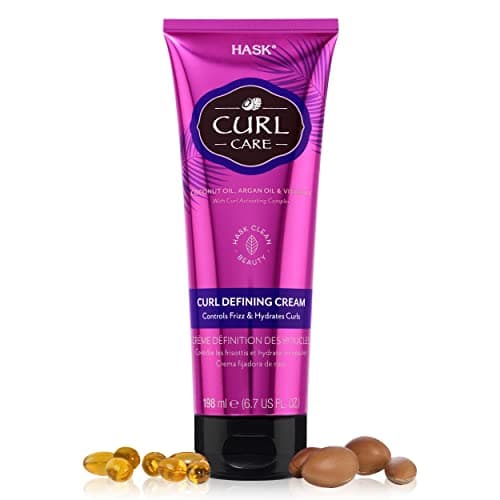 Image of HASK Curl Care Curl Defining Cream for curly hair, vegan formula, cruelty free, color safe, gluten-free, sulfate-free, paraben-free - 1 198 ml Tube