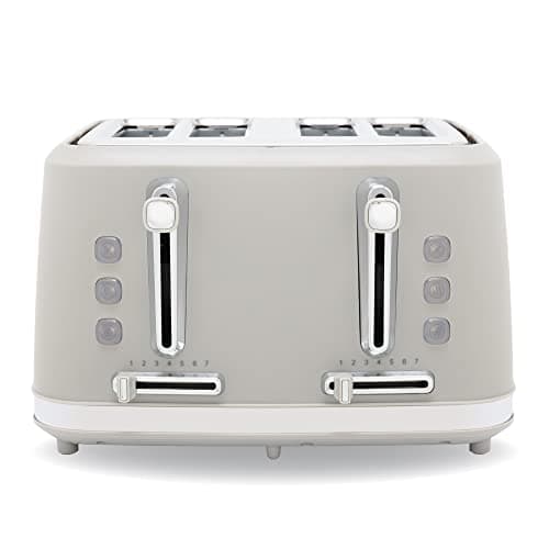 Image of BLACK+DECKER BXTO20080GB 4 Slice Plastic Toaster, Grey