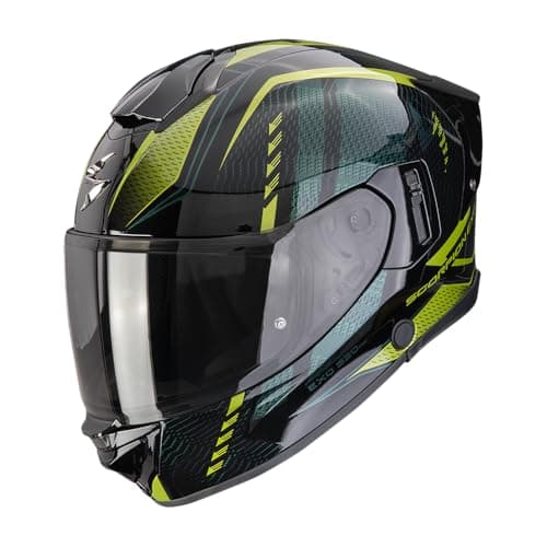 Image of Scorpion Exo-530 Air Theras Full Face Helmet, Black/Green, L (59/60)
