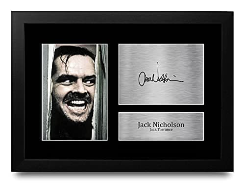 Image of HWC Trading FR A4 Jack Nicholson The Shining Gifts Printed Signed Autograph Picture for Movie Memorabilia Fans - A4 Framed