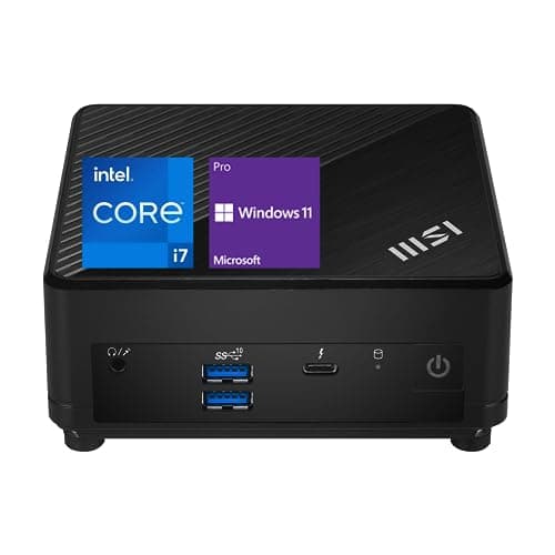Image of msi Cubi 5 Premium Compact Desktop, 12th Gen Intel i7-1255U Processor, 16GB RAM, 1TB SSD, Wi-Fi 6, Thunderbolt 4, HDMI, DP, Windows 11 Pro, Support 4K@60Hz Triple Display for Home/Office/Gaming