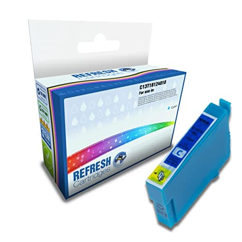Image of Refresh Cartridges Remanufactured Ink Cartridge Replacement for Epson 18XL / T1812 / C13T18124010 (Cyan)