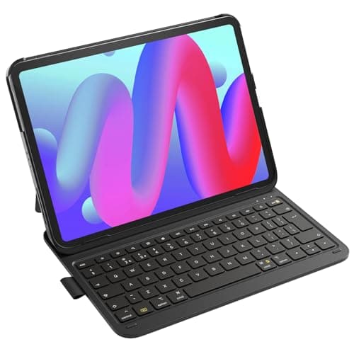 Image of Inateck Keyboard Case for iPad 10th Gen/A16 11th Gen 2025, Ultralight Case with Keyboard for iPad Air M4 2026/M3/M2 11 inch, Air 5/4 10.9 inch, Pro 11" 4/3/2/1, with Pen Holder, AirTap BK2007 Black