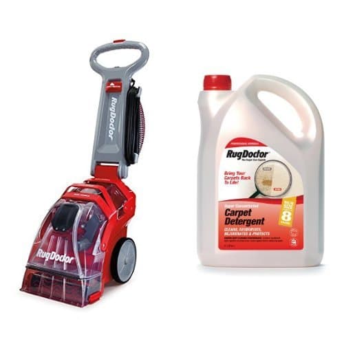 Image of Rug Doctor Deep Carpet Cleaner, Red & Rug Doctor Carpet Detergent, 4 Litre