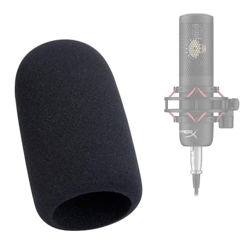 Image of SUNMON HyperX ProCast Mic Foam Windscreen Compatible with HyperX ProCast Microphone - Mic Foam Covers Noise Reduction, Improved Sound Quality, Microphone Pop Filter for HyperX Pro Cast