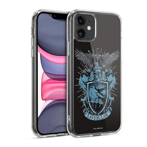 Image of Head Case Designs Officially Licensed Harry Potter Ravenclaw Deathly Hallows XIV Gel Case [Military Grade Protection] Compatible with Apple iPhone 11 and Compatible with MagSafe