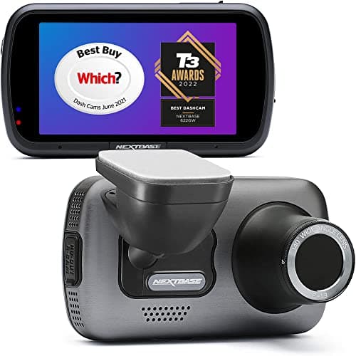 Image of Nextbase 622GW 4K Dash Cam – UHD 2160p/30fps, 140° Wide Angle Lens – Wi-Fi, GPS, Bluetooth – Super Slow Motion (120 fps), Image Stabilisation, what3words, Night Vision